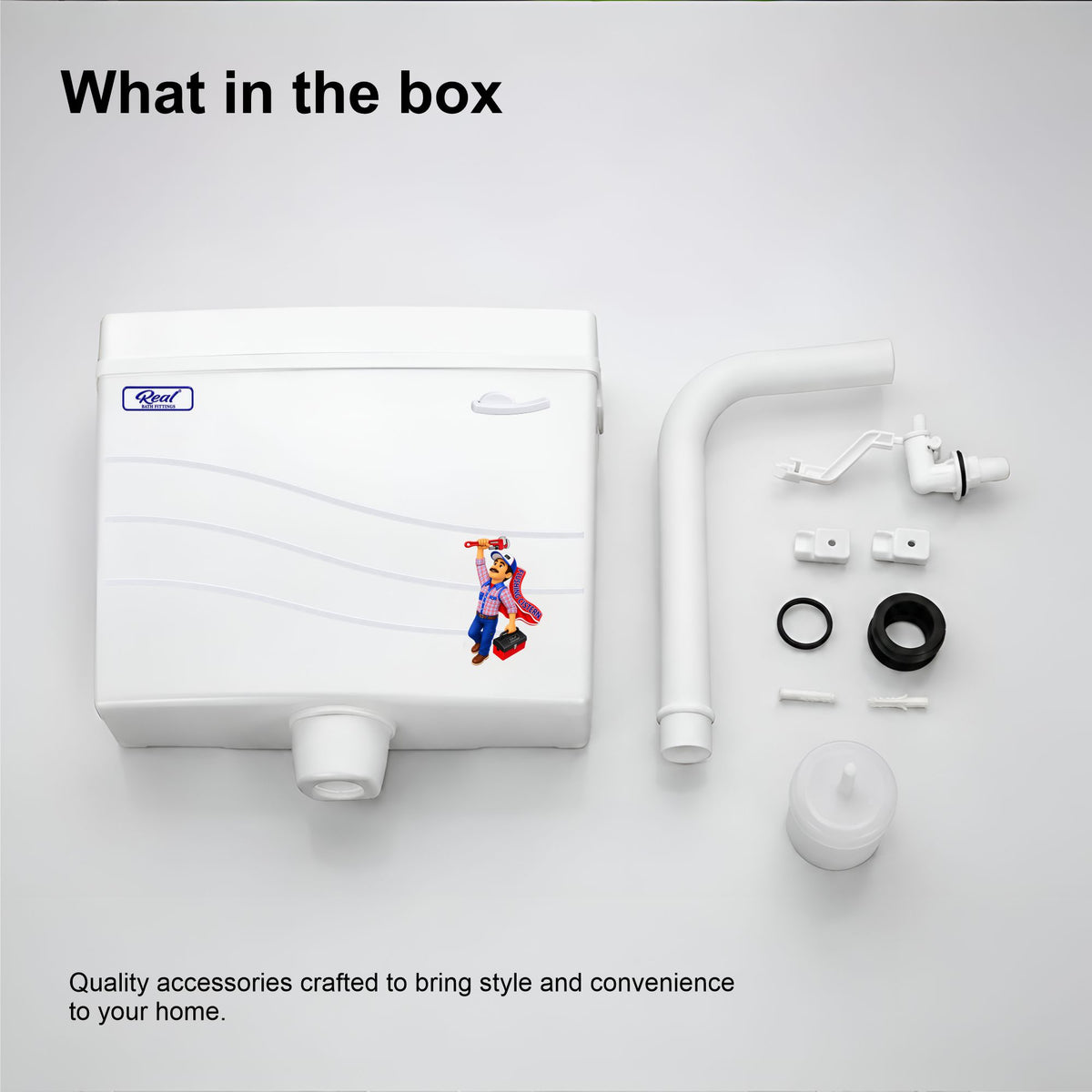 RealBath UltraFlow Mechanical Concealed Cistern for Wall-Hung Toilets | Silent & Powerful Flush Tank