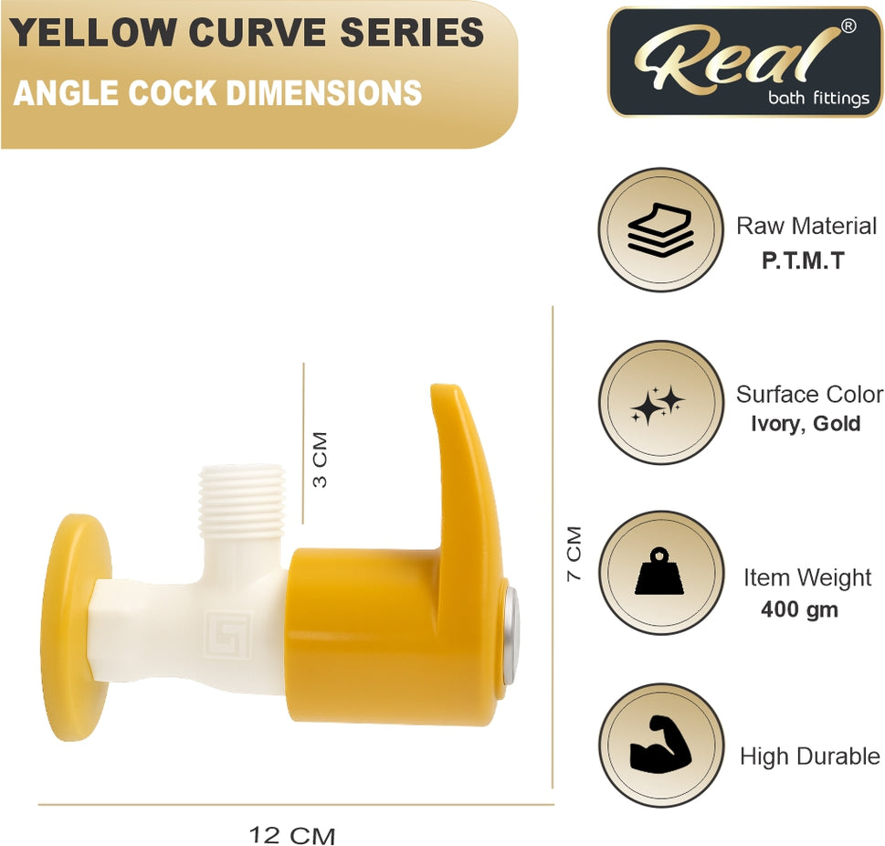 Real PTMT Angle Cock with Flange Spark Series