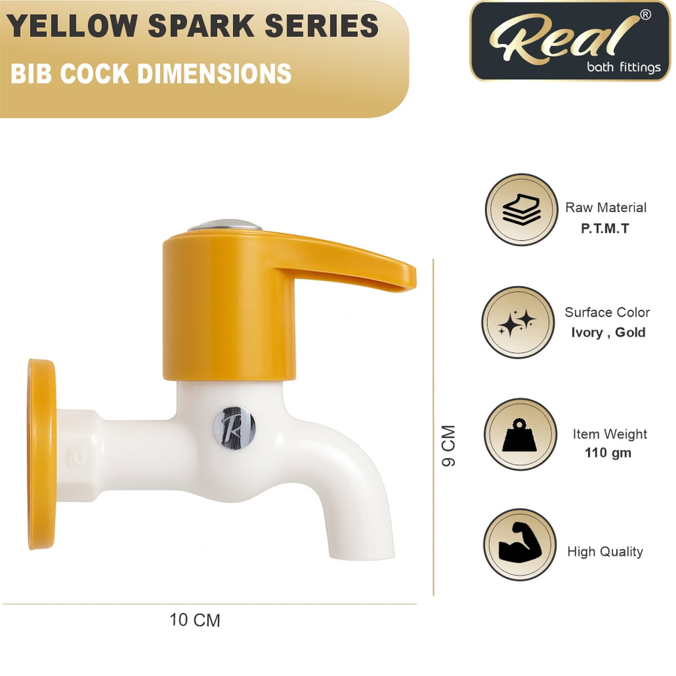 Real PTMT Bib Cock with Flange Spark Series