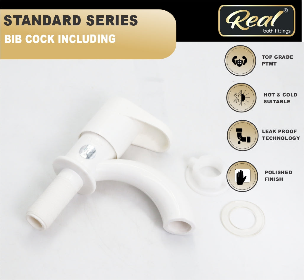Real PTMT Pillar Cock with Flange Gold Series