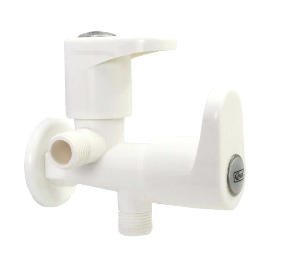Real PTMT  2-in-1 Angle Cock with Flange Gold Series