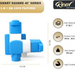 Real PTMT 2 In 1 Bib Cock Tap with Flange Smart Square 45 Degree Angle
