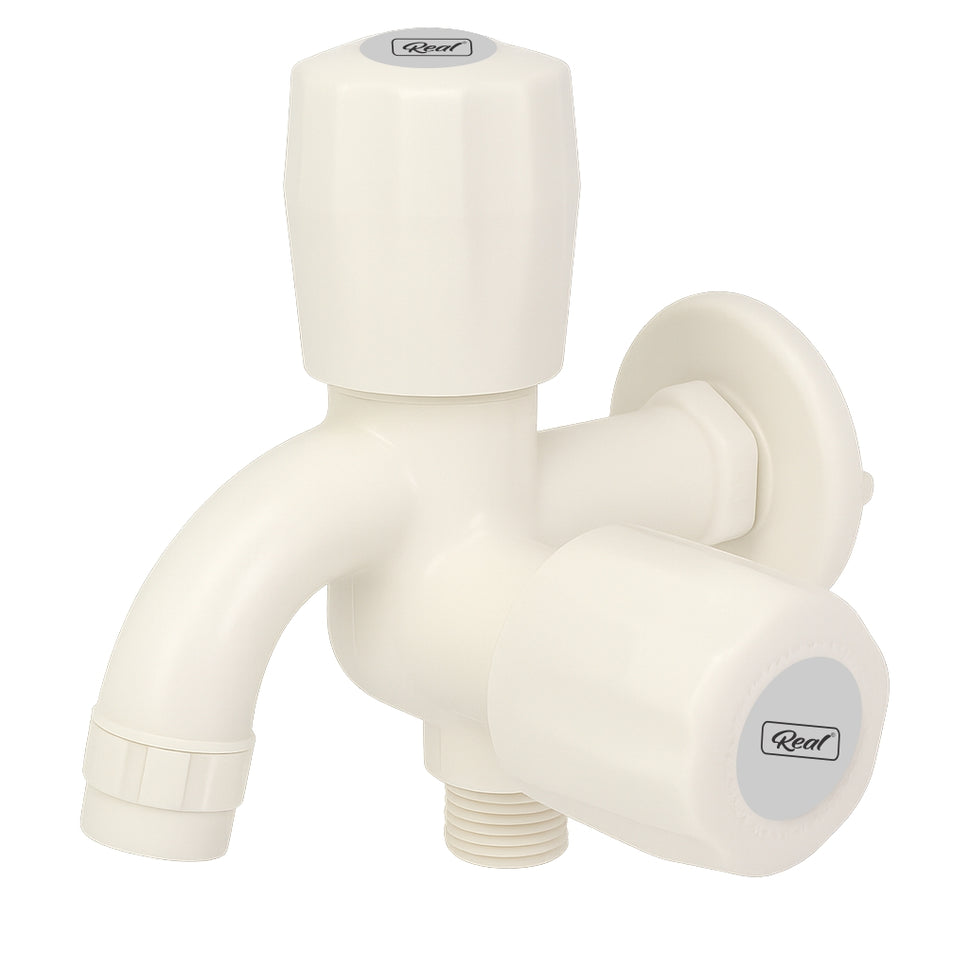 Real PTMT 2 In 1 Bib Cock with Flange EVA Series