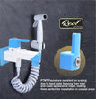 Real PTMT 2 In 1 Bib Cock Tap with Flange Smart Square 45 Degree Angle