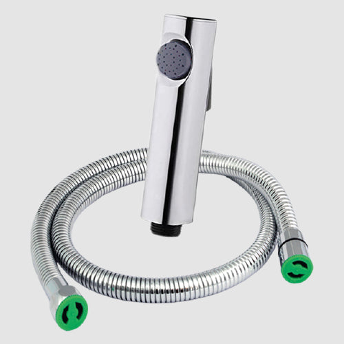 Realath PTMT Chrome Smart Health Faucet with 1 MTR Connectiop Pipe