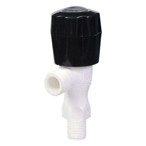 Real PTMT Angle Cock with Flange Black Series