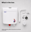 Realbath Apple Centerpush Flushing Cistern for Toilet with 8 Ltr Water Capacity/Flushing Cistern for Bathroom/Polypropylene Toilet Flush Tank