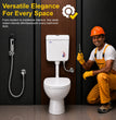 Realbath Apple Centerpush Flushing Cistern for Toilet with 8 Ltr Water Capacity/Flushing Cistern for Bathroom/Polypropylene Toilet Flush Tank