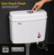 Realbath Apple Centerpush Flushing Cistern for Toilet with 8 Ltr Water Capacity/Flushing Cistern for Bathroom/Polypropylene Toilet Flush Tank