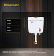 Realbath Apple Centerpush Flushing Cistern for Toilet with 8 Ltr Water Capacity/Flushing Cistern for Bathroom/Polypropylene Toilet Flush Tank