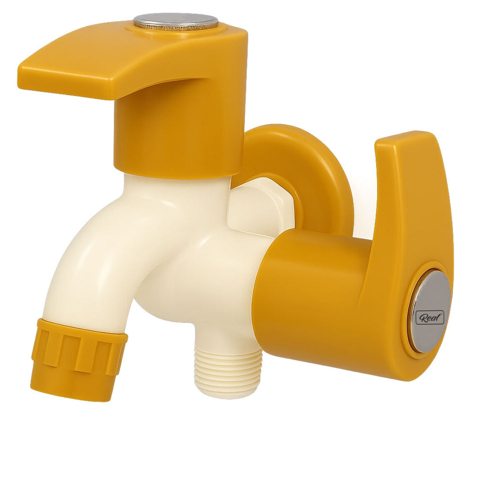 Real PTMT  2-in-1 Bib Cock with Flange Spark Series
