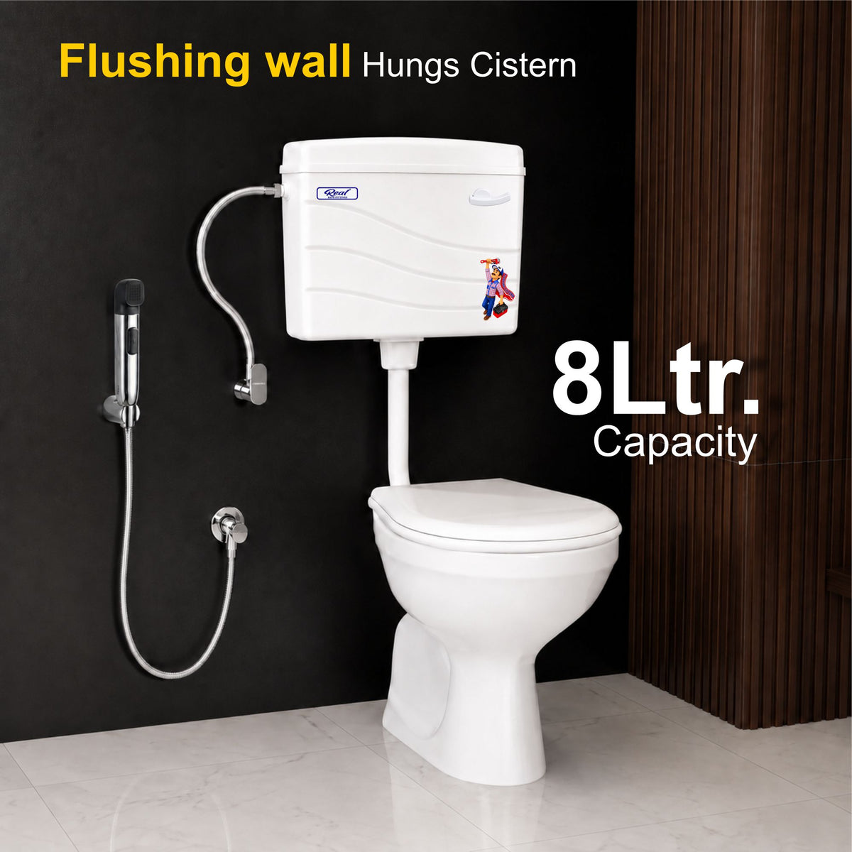 RealBath UltraFlow Mechanical Concealed Cistern for Wall-Hung Toilets | Silent & Powerful Flush Tank