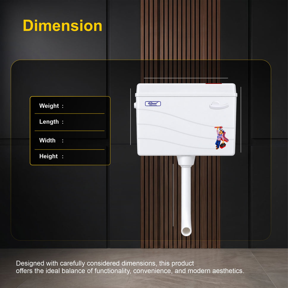RealBath UltraFlow Mechanical Concealed Cistern for Wall-Hung Toilets | Silent & Powerful Flush Tank