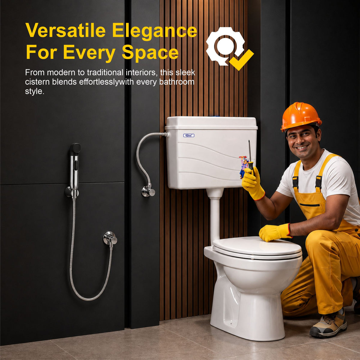 RealBath UltraFlow Mechanical Concealed Cistern for Wall-Hung Toilets | Silent & Powerful Flush Tank