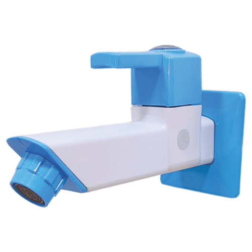 Real PTMT Long Body Tap with Flange Smart Square 45 Degree Angle