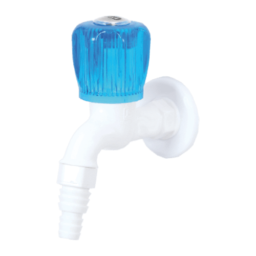 Real PTMT Nozzle Bib Cock with Flange Crystal Series