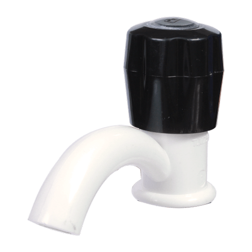 Real PTMT Pillar Cock with Flange Black Series