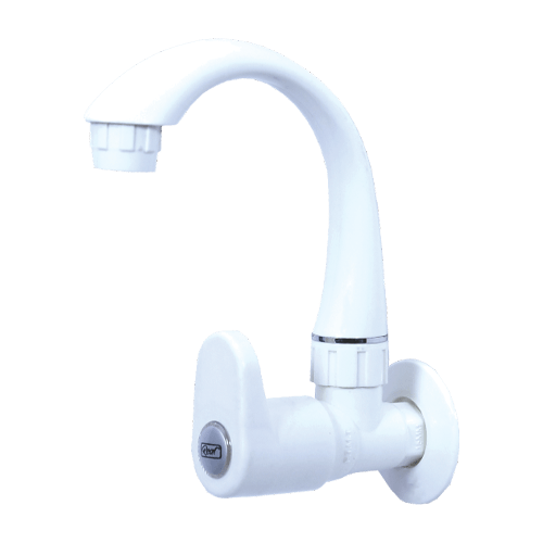 Real PTMT Sink Cock with Flange Gold Series