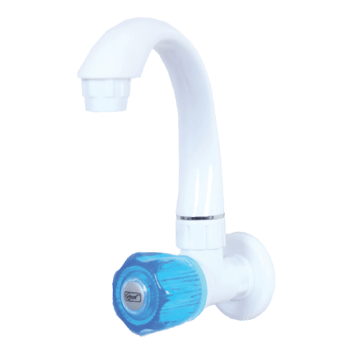 Real PTMT Sink Cock with Flange Crystal Series
