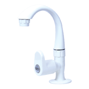 Real PTMT Swan Neck with Flange | Elegant & Durable Sink Tap for Kitchens & Wash Basins