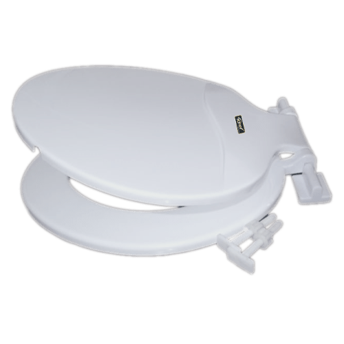 Vintage Super Round Toilet Seat Cover (White)
