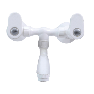 Real PTMT Wall Mixer with Flange Gold Series