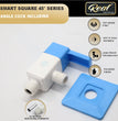 Real PTMT Angle Cock Tap with Flange Smart Square 45 Degree Angle