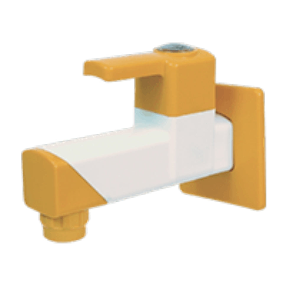 Real PTMT Long Body Tap with Flange Smart Square 90 Degree Angle