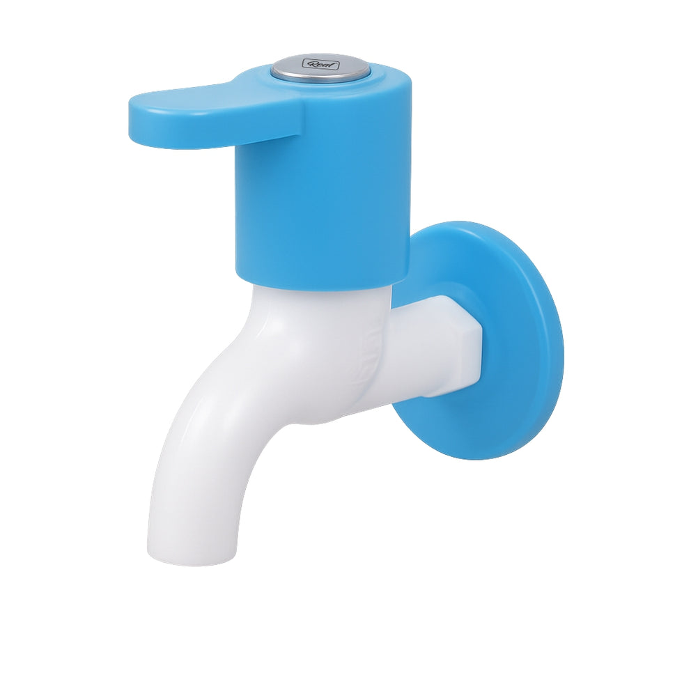 RealBath Fusion Bib Cock with Flange | Stylish & Durable Water Tap for Bathroom & Kitchen