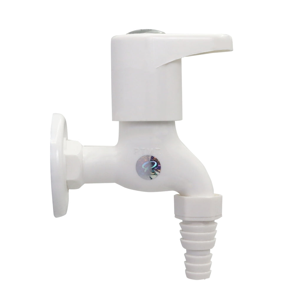 RealBath Nozzle Bib Cock with Flange | Heavy-Duty Tap for Garden & Utility Areas