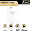 Real PTMT Pillar Cock with Flange Gold Series