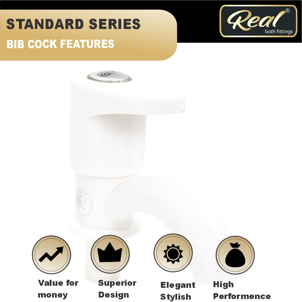 Real PTMT Pillar Cock with Flange Gold Series