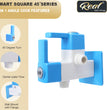 Real PTMT 2 In 1 Angle Cock Tap with Flange Smart Square 45 Degree Angle