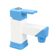 Real PTMT Single Lever Basin Mixer Tap with Flange Smart Square 45 Degree Angle