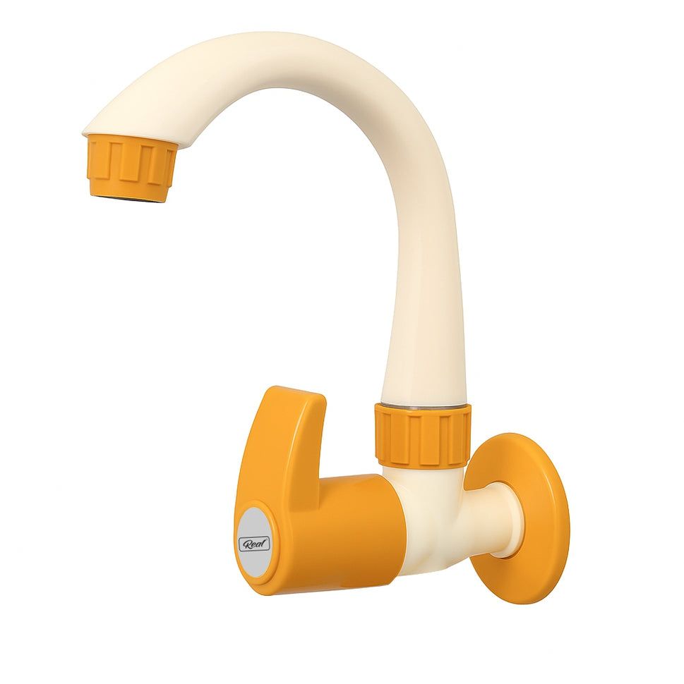 Real PTMT Sink Cock with Flange Spark Series