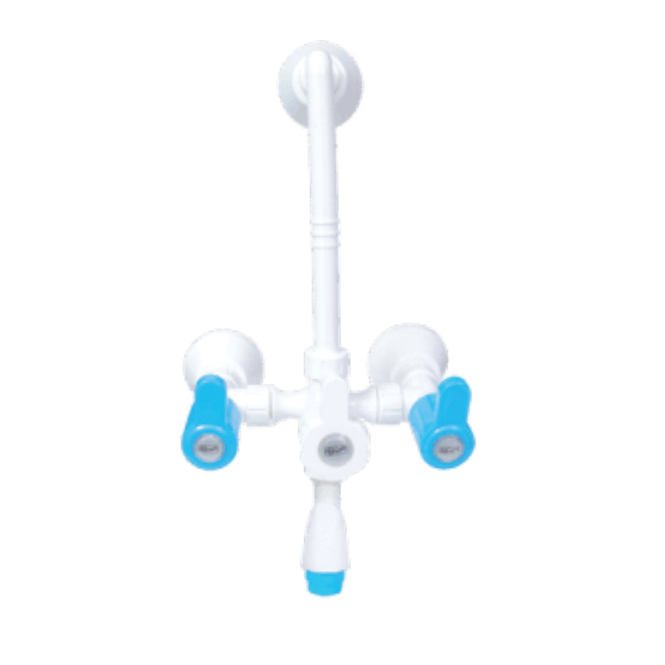 Real PTMT Wall Mixer with L-Bend with Flange Fusion Series