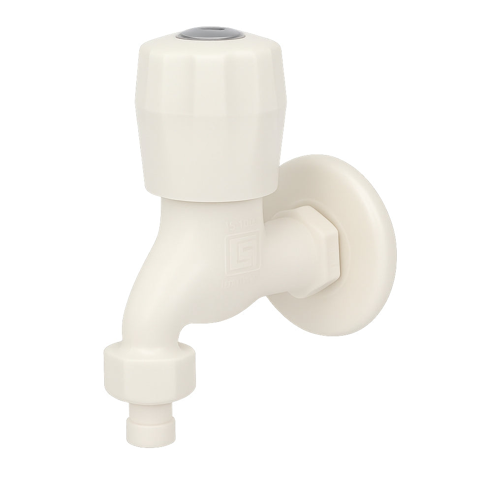 Real PTMT Washing Machine Tap with Flange EVA Series