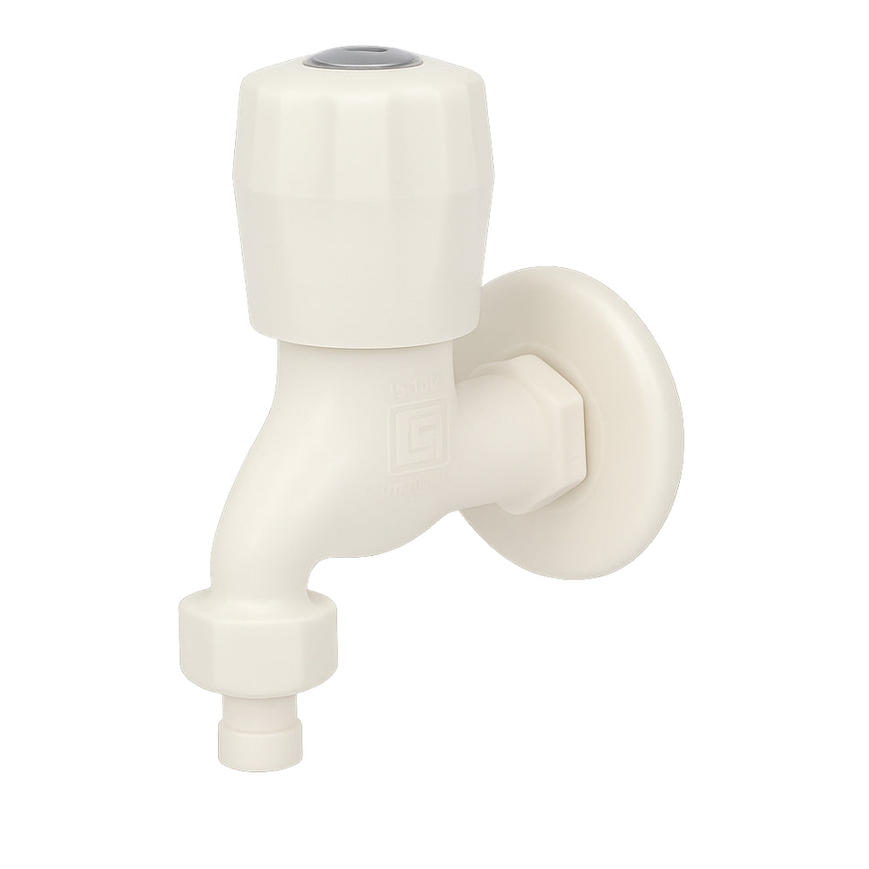 Real PTMT Washing Machine Tap with Flange EVA Series