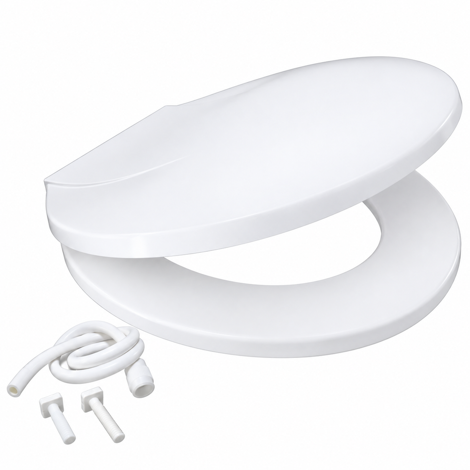 Jet Super Round Toilet Seat Cover (White)